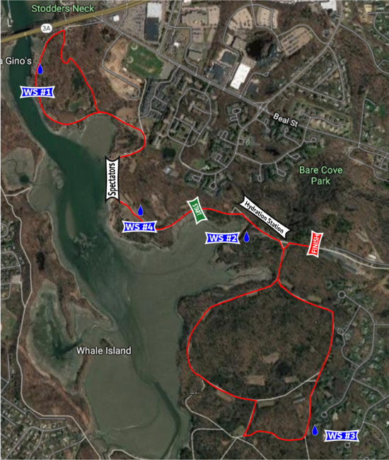 Beantown marathon 2023 water station map